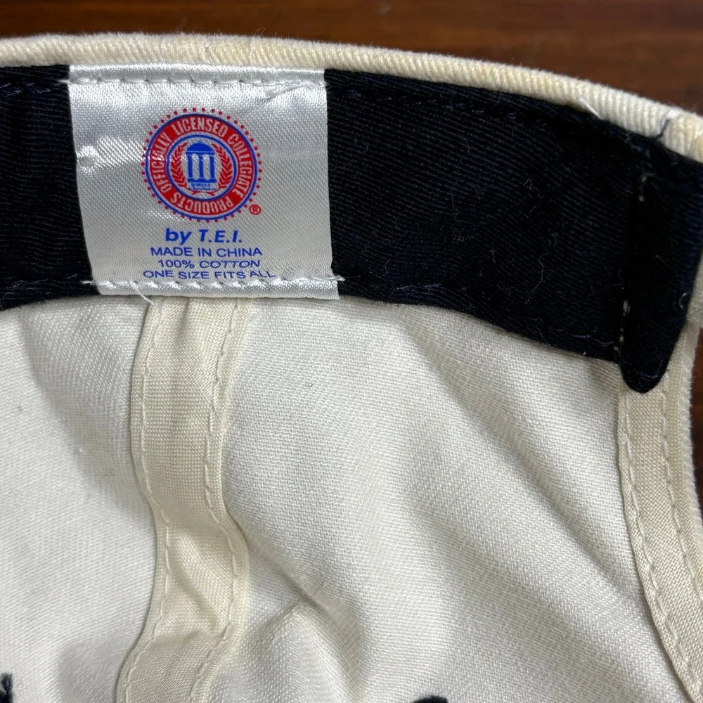 Vintage Auburn Tigers T.E.I. Hat Mens‎ OSFM White NCAA Baseball Cap Adjustable